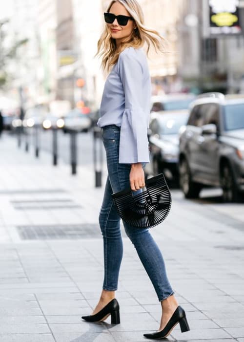 what to wear if you can't wear heels professional black block heels that are easy to walk in