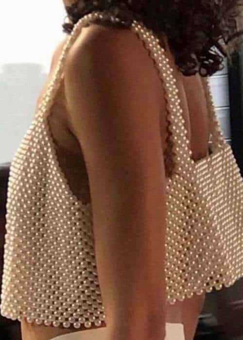 ways to wear pearls without looking old fashioned modern pearl beaded top gilet vest