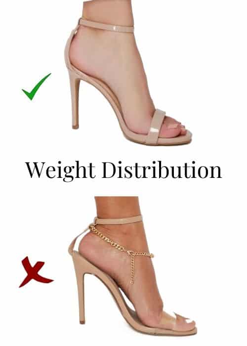 what type of heels are easiest to walk in do you get used to heels weight distribution