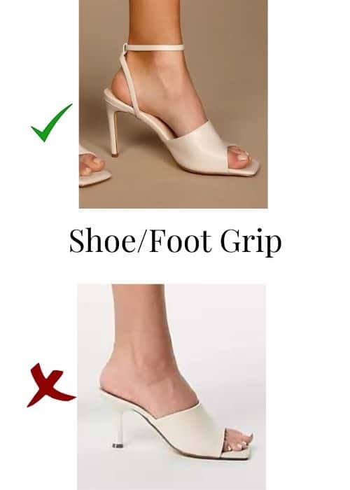 are stiletto heels comfortable shoe grip