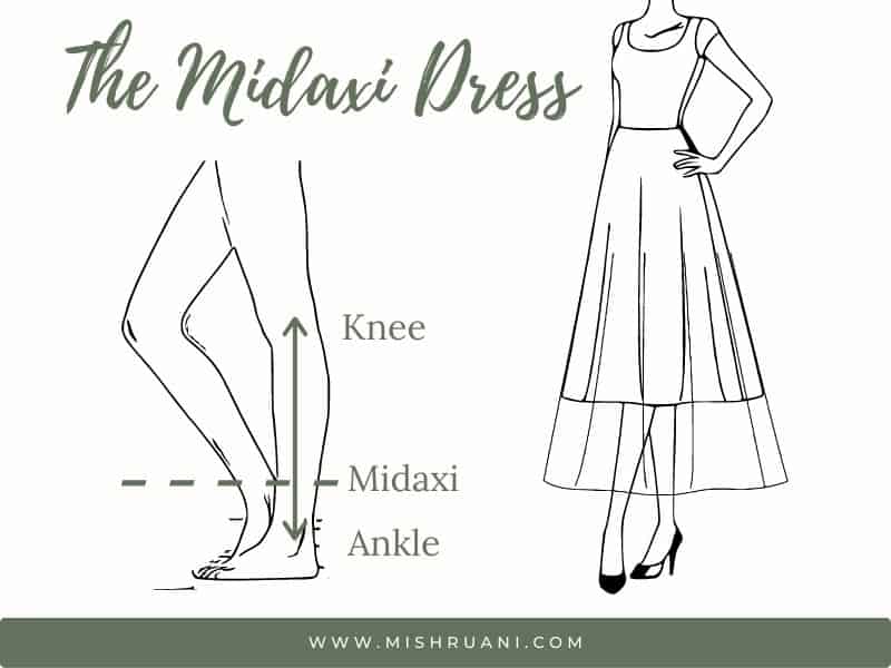 midaxi dress hem