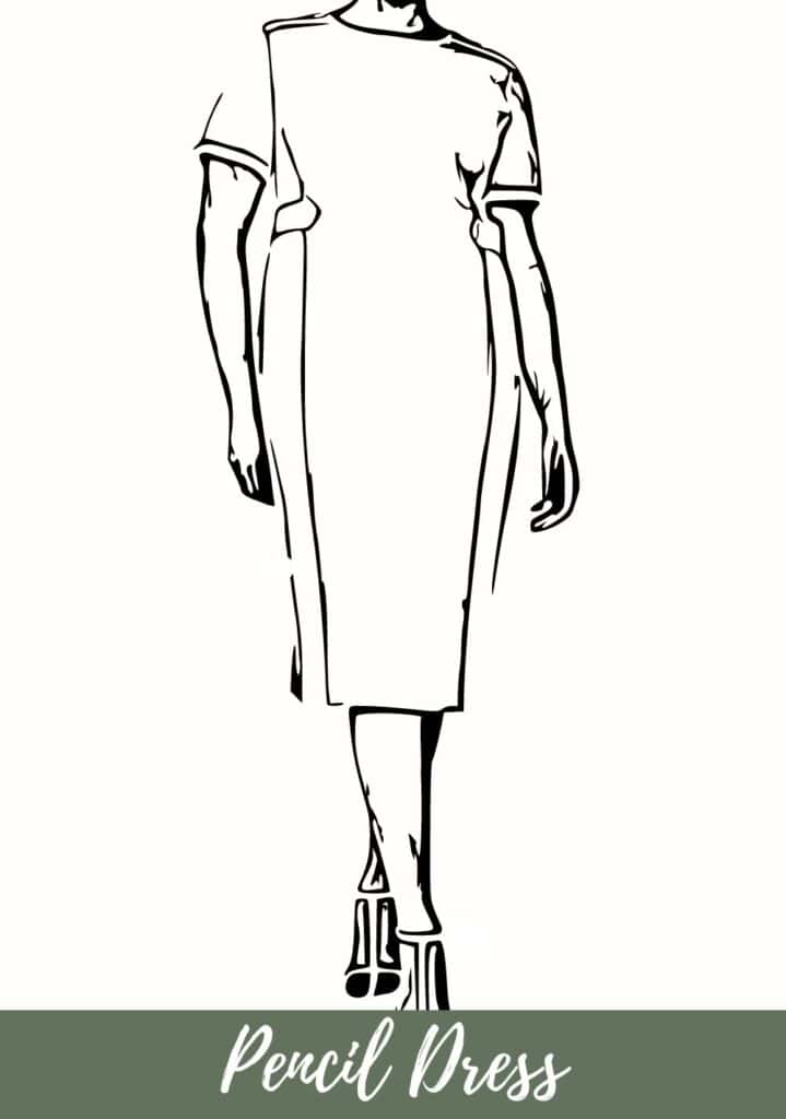 woman wearing pencil dress