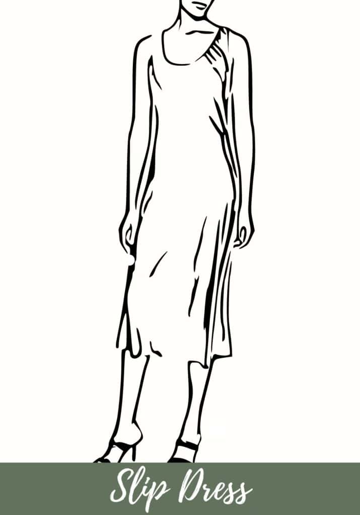 woman wearing slip dress