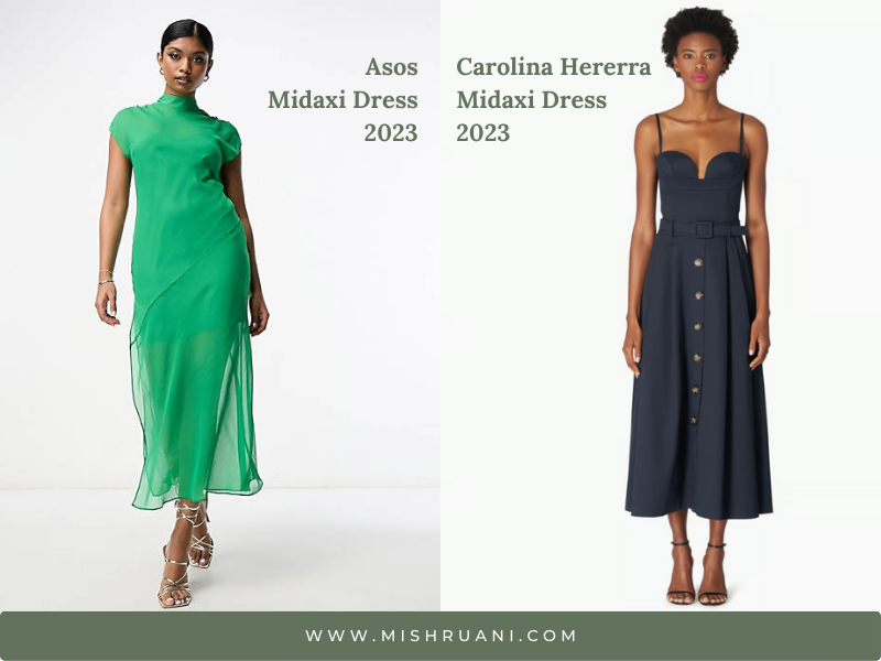 midaxi dresses fashionable