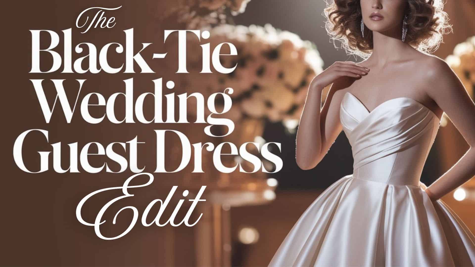 The dress features a structured, strapless bodice with elegant draping that highlights the waist, transitioning into a full, cascading skirt that adds a sense of grandeur. Its lustrous fabric reflects light beautifully, creating a sophisticated and timeless look suitable for black-tie events. Accessorized with sparkling earrings, the overall aesthetic exudes elegance and refinement.