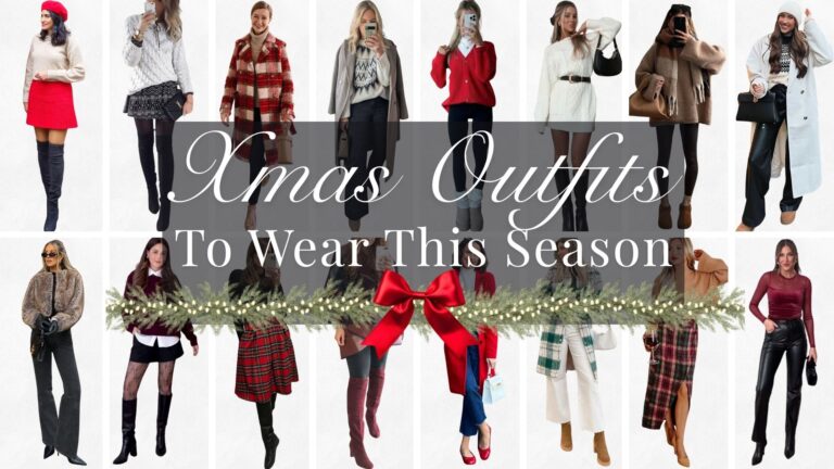 collection of cute and stylish christmas outfits for the festive season daytime looks