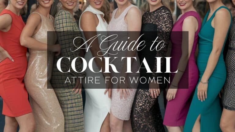 a group of women wearing various types of cocktail attire posing for a picture at a cocktail event