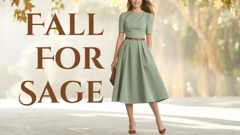 The sage green dress features a classic fit-and-flare silhouette, made from a smooth, structured fabric that provides subtle texture. With its elegant square neckline, puff sleeves, and a cinched waist highlighted by a thin belt, this romantic dress is perfect for formal autumn weddings and special occasions for teenage girls.
